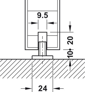 Kování pro posuvné dveře, Slido D-Line41 50X / 80X, sada