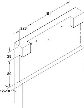 Kování pro posuvné dveře, Slido D-Line41 50X / 80X, sada