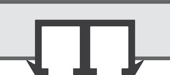 Kování pro posuvné dveře, Slido F-Line21 12D, sada