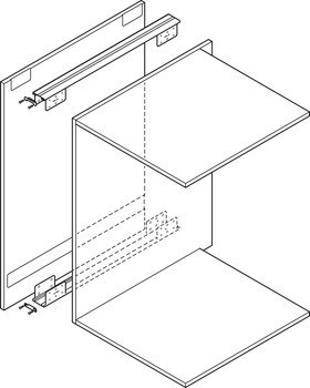 Kování pro posuvné dveře, Slido F-Park72 50A, Infront/Vorfront