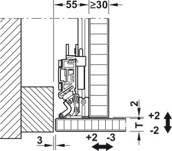 Kování pro posuvné dveře, Slido F-Park72 50A, Infront/Vorfront