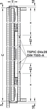 Kování pro posuvné dveře, Slido F-Park72 50A, Infront/Vorfront