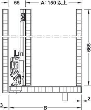 Kování pro posuvné dveře, Slido F-Park72 50A, Infront/Vorfront