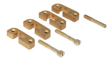 Kování pro rámečky, Zinková slitina a mosaz, pro opláštění radiátorů