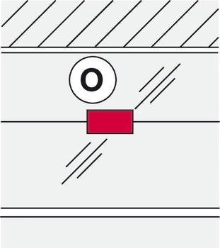 Kování pro spojení stěny a skla, O, bez závitu, Startec