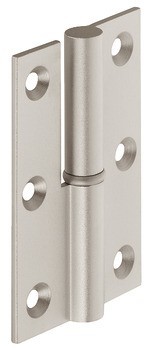 Křídlový závěs, mosaz, zalomení A, přímý