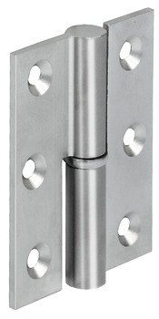 Křídlový závěs, mosaz, zalomení A, přímý