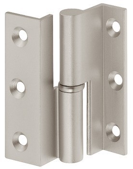 Křídlový závěs, mosaz, zalomení D, 7,5 mm