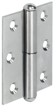 Křídlový závěs, ocel, zalomení A, přímý