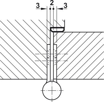 Křídlový závěs, pro bezfalcové vnitřní dveře do 160 kg, Startec