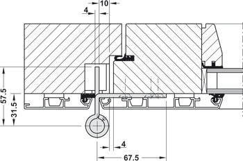 Křídlový závěs, Simonswerk VX 7729/160 – 4 HA, pro bezfalcové dveře do 160kg
