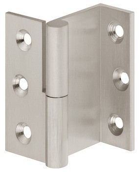 Křídlový závěs, Vyrobeno z mosazi, pro dveře v rovině