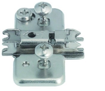 Křížová montážní podložka, Clip Top Blumotion, Clip Top, Clip, k přišroubování předmontovanými speciálními šrouby a rozpěrnými hmoždinkami