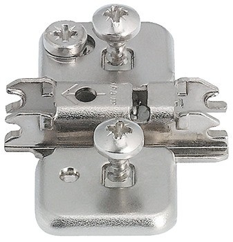 Křížová montážní podložka, Clip Top Blumotion, Clip Top, Clip, k přišroubování předmontovanými speciálními šrouby a rozpěrnými hmoždinkami