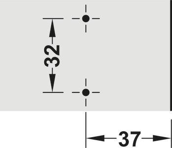Křížová montážní podložka, Häfele Metalla 100 A