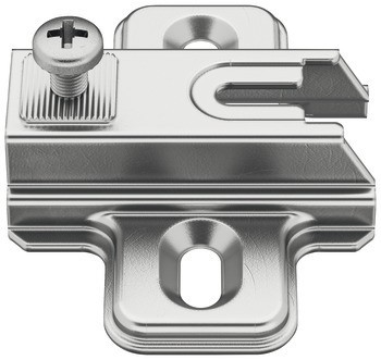 Křížová montážní podložka, Häfele Metalla 110 A, s nasouvací technikou, k přišroubování pomocí vrutů do dřevotřísky