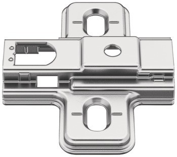 Křížová montážní podložka, Häfele Metalla 110 SM, se systémem rychlomontáže, k přišroubování pomocí vrutů do dřevotřísky