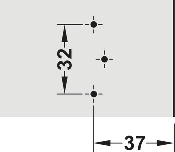 Křížová montážní podložka, Häfele Metalla 300 Mini A