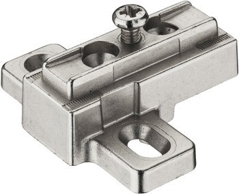 Křížová montážní podložka, Häfele Metalla 510 A, ocel, výškové nastavení pomocí drážky