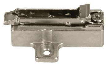 Křížová montážní podložka, Häfele Metalla 510 SM, zinková slitina, s vruty do dřevotřísky