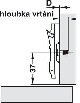 Křížová montážní podložka, Metalla 510 SM, k přišroubování předmontovanými eurošrouby