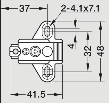 Křížová montážní podložka, Nerez