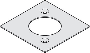 Krycí deska, pro falcové dveře, podlahový zavírač, Dorma