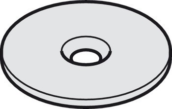 Kryt, pro bezfalcové dveře, podlahový zavírač