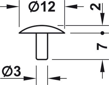Krytka, K přišroubování se středovým otvorem