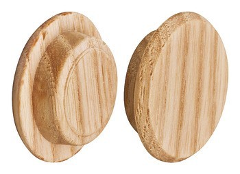 Krytka, masivní dřevo, neošetřené, pro slepý otvor Ø 15 mm