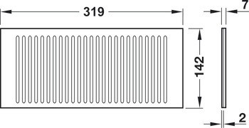 Krytka, pro nakloněný podavač, pro vnitřní dělení, pro Variant-C/C+ a Moovit Lock