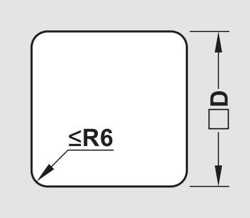 Krytka, Pro odpadkové koše, hranaté