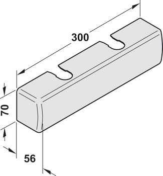 Krytka, pro TS 2000, TS 3000, TS 4000 a TS 5000, horní dveřní zavírač, Geze