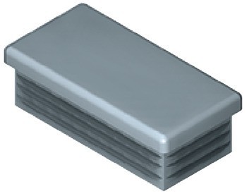 Krytka, pro vzpěru policového systému 60 x 30 mm