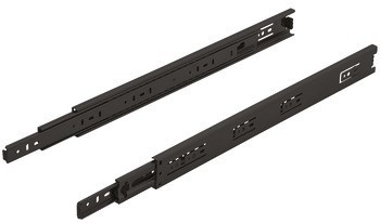 Kuličkové výsuvy, Häfele Matrix Runner BB A, plnovýsuv, nosnost do 45 kg, ocel, montáž na bok