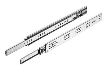 Kuličkové výsuvy, Häfele Matrix Runner BB S, plnovýsuv, nosnost do 30 kg, ocel, montáž na bok