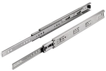 Kuličkové výsuvy, Häfele Matrix Runner BB S, plnovýsuv, nosnost do 30 kg, ocel, montáž na bok