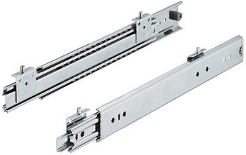 Kuličkové výsuvy, plnovýsuv, nosnost až 119 kg, ocel, montáž na čep