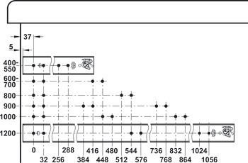 Kuličkové výsuvy, Plnovýsuv, nosnost do 230 kg, ocel