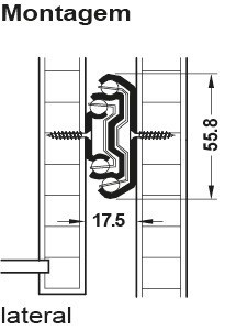 Kuličkové výsuvy, Plnovýsuv, nosnost až 129 kg, ocel