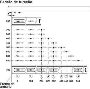 Kuličkový výsuv, Häfele Matrix Runner BB S, více než plnovýsuv, nosnost do 30 kg, ocel, montáž na bok