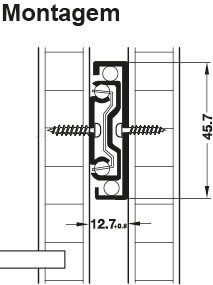 Kuličkový výsuv, Häfele Matrix Runner BB S, více než plnovýsuv, nosnost do 30 kg, ocel, montáž na bok