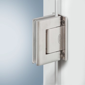 Kyvný pružinový závěs, pro celoskleněné dvojčinné dveře