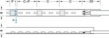 LED1158 24V/60W kw L=6000mm L5