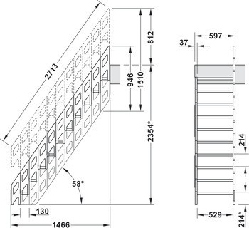 Lícnice, pro pomocné schodiště