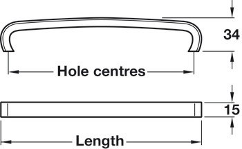 Madlo, Häfele Déco H1330, zinková slitina
