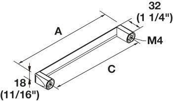 Madlo, Häfele Déco H1390, zinková slitina