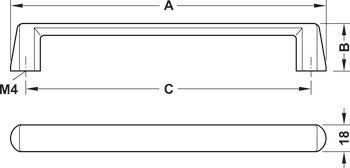 Madlo, Häfele Déco H1390, zinková slitina