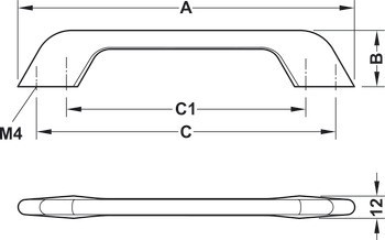 Madlo, Häfele Déco H1510, zinková slitina