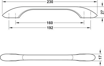 Madlo, Häfele Déco H1515, zinková slitina